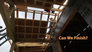 CAN We Get This BACK PORCH Finished?! - Post and Beam Back Porch Build