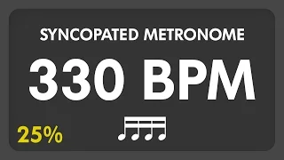 330 BPM - Syncopated Metronome - 16th Notes (25%)