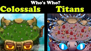 Colossals & Titans - Who's who? / Names (My Singing Monsters) 4k