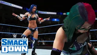 WWE 2K20 SMACKDOWN ASUKA (W/KAIRI & CARMELLA) VS SASHA BANKS