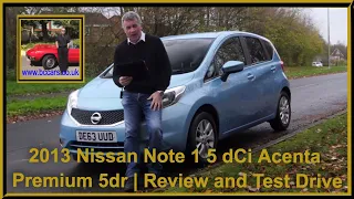 2013 Nissan Note 1 5 dCi Acenta Premium 5dr | Review and Test Drive