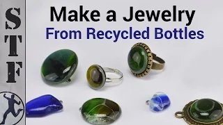 DIY Jewelry from Glass Bottles | Microwave Kiln #1