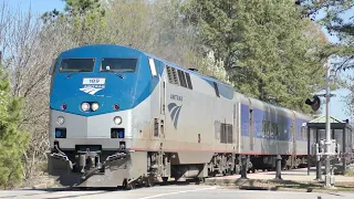 P42DC on the Piedmont! Amtrak & Norfolk Southern Trains in Cary, NC