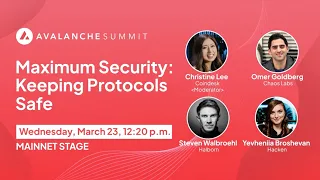 Maximum Security: Keeping Protocols Safe | Avalanche Summit 2022