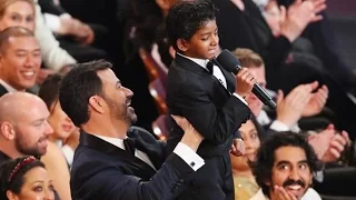 Oscars 2017: Jimmy Kimmel Recreates ‘Lion King’ Moment With Sunny Pawar