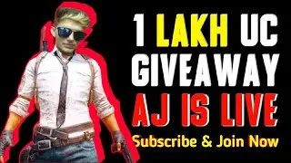 PUBG MOBILE LIVE || ROAD TO  1K || 100000UC GIVEAWAY (15th) || SUBSCRIBE NOW || AJ IS LIVE