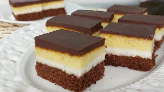 Sve zajedno se peče💥Svega po 12 kašika❗️Jeftin i brz kokos kolač-Quick Coconut Cake