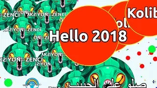 HELLO 2018! LEGENDARY AGAR.IO GAMEPLAY OF 2017 ( Agar.io Best Compilation )