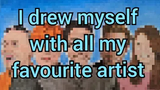 Drew my favourite artist with me| @marcellobarenghi @drawholic@JonoDry and @KirstyPartridgeArt