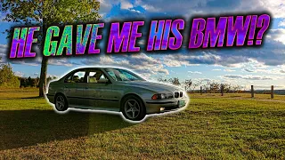 My Friend GAVE ME A BMW! - 540i POV