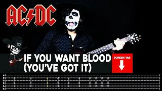 【AC/DC】[ If You Want Blood (You've Got It) ] cover by Masuka | LESSON | GUITAR TAB