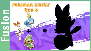 Gen 8 Starter Pokemon Fusion : Grookey, Scorbunny, Sobble