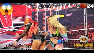 WWE 2K24 - Liv Morgan vs Becky Lynch | WWE Womens World Championship | Steel Cage | #wwe2k24 #wwe