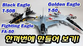 FA-50, T-50, T-50B Plastic model kit build movie 1:48 scale #FA-50 #T-50 #블랙이글 #울프팩 #골든이글