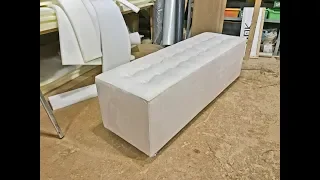 How to make a bed bench diy