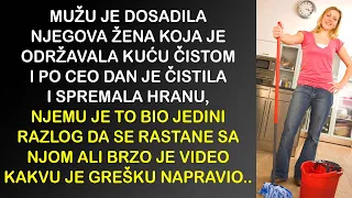 MUŽU JE DOSADILA NJEGOVA ŽENA KOJA JE PO CEO DAN ČISTILA I KUVALA I ZATO SE RASTAO SA NJOM, ALI..