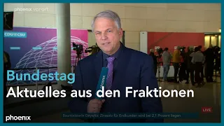 Bundestag: Aktuelles aus den Fraktionssitzungen