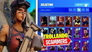 ESTE SCAMMER TENTOU ME ROUBAR DE UM JEITO DIFERENCIADO… KKKKK - Fortnite (trollando scammers)