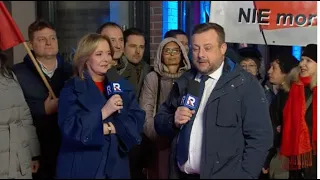 Adrian Klarenbach i Danuta Holecka z widzami Telewizji Republika | Relacja po wyborach samorządowych