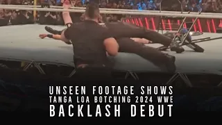 Unseen Footage Shows #TangaLoa Botching 2024 #WWEBacklash Debut