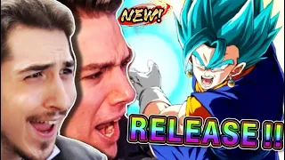 NEW Dual LR Vegito Blue Summon Battle vs Nanogenix in Dokkan WWDC