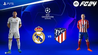 FC 24 - Real Madrid vs Atletico Madrid Ft. Mbappe, UEFA Champions League | PS5™ [4K60]