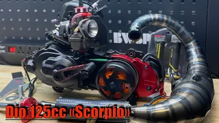 Dio 125cc a/c engine assembly "Scorpio" edition Bwsp plug and play kit