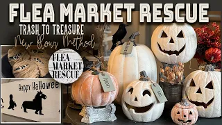 FALL HALLOWEEN TRASH TO TREASURE PROJECTS 2023- THE FLOUR METHOD POTTERY BARN DUPE