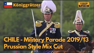 Königgrätzer Marsch - 2019/2013 Chilean military parade Prussian style mix cut (1080P)