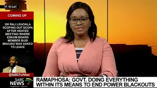 Ramaphosa Letter I Govt doing everything within its means to end rolling blackouts