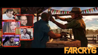 Реакция Летсплейщиков на Знакомство с Хуаном и Его Крокодилом Гуапо | Far Cry 6
