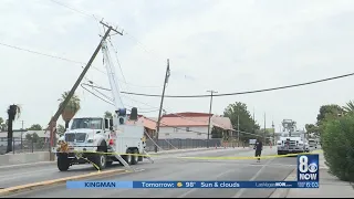 NVEnergy working to fix power lines across Las Vegas caused by weekend storm