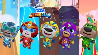 Talking Tom Hero Dash All Heroes Completed the All Daily Missions - New Update - Android Gameplay