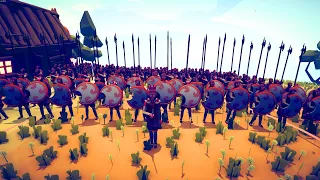 100 Medieval Army siege enemy castle - Totally Accurate Battle Simulator TABS