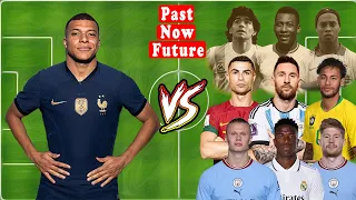 Kylian Mbappe VS Messi Maradona Ronaldo Pele Neymar Haaland Vinicius Benzema