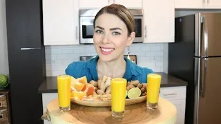 Shots de jengibre, curcuma y limon. para Desinflamar y Reforzar el Sistema Inmunológico.