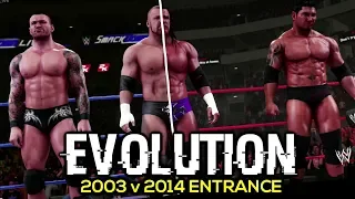 Evolution Entrance 2003 v 2014 | WWE 2K19 PC Mod