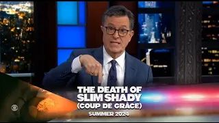 Stephen Colbert promotes The Death of Slim Shady