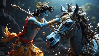 ⭐Lord Krishna battles horse demon Keshi | Keshivadha Leela makes him Keshava (AI Animation movie)⭐