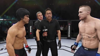 Bruce Lee vs. Justin Gaethje (EA Sports UFC 3) - CPU vs. CPU - Crazy UFC 👊🤪
