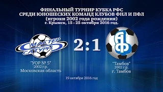 Матч команды 2002 г.р. 19 октября 2016 год.