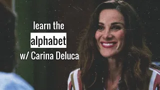 Learn the alphabet with Carina Deluca | Grey's + Station 19