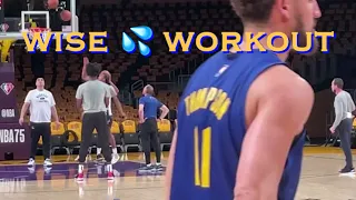 📺 James Wiseman shoots free throws at Warriors morning shootaround before LA Lakers Opening Night