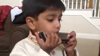 Mana Ho Tum - Harmonica by 4yr old Christopher Pottoore