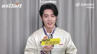 Sina TV Weibo updated: Sina Entertainment exclusive interview with Xiao Zhan.