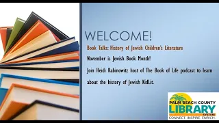 Book Talks: History of Jewish Children’s Literature