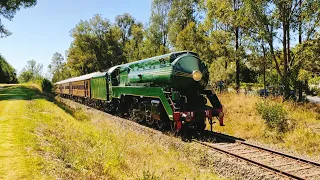 3801 3642 Steam train Thirlmere festival of Steam NSW Rail museum 19-3-2023