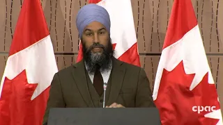 Jagmeet Singh speaks with reporters as MPs convene in Ottawa – June 9, 2020
