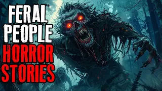 Feral People Horror Stories | Black Screen For Sleep | Appalachian Scary Stories | Rain Sounds