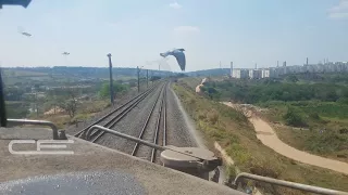 Entrando em ROTA CONTRÁRIA com o trem de CARGUEIRO